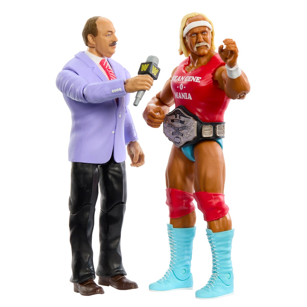 Mean Gene Okerlund and Hulk Hogan - WWE Main Event Series 19 2 Pack Action Figures