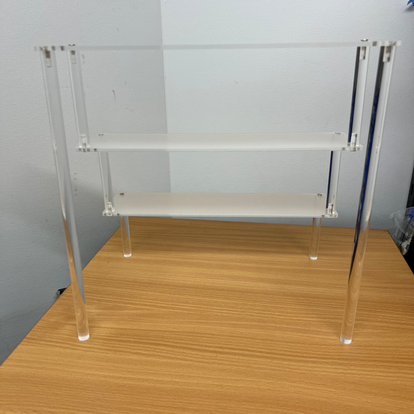 Tiered Display Riser 3-Level Stand Shelf for WWE Action Figures (6-Inch Collectibles, Funko Pops, Model Figures, Display Accessories)