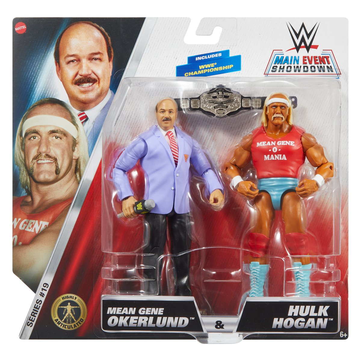 Mean Gene Okerlund and Hulk Hogan - WWE Main Event Series 19 2 Pack Action Figures