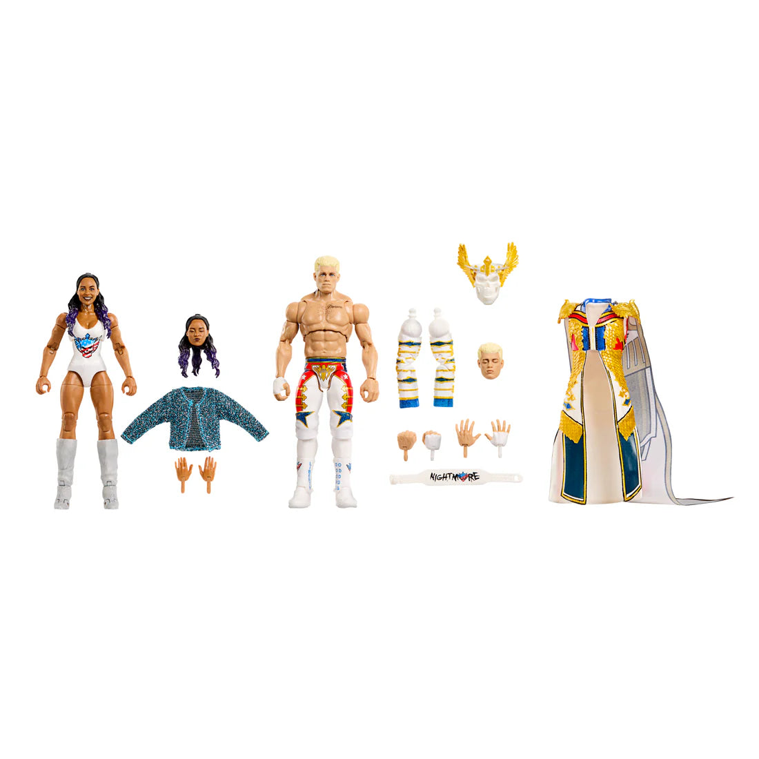 "The American Nightmare" Cody Rhodes & Brandi Rhodes 2-Pack - WWE Ultimate Edition Action Figure 2 Pack Exclusive