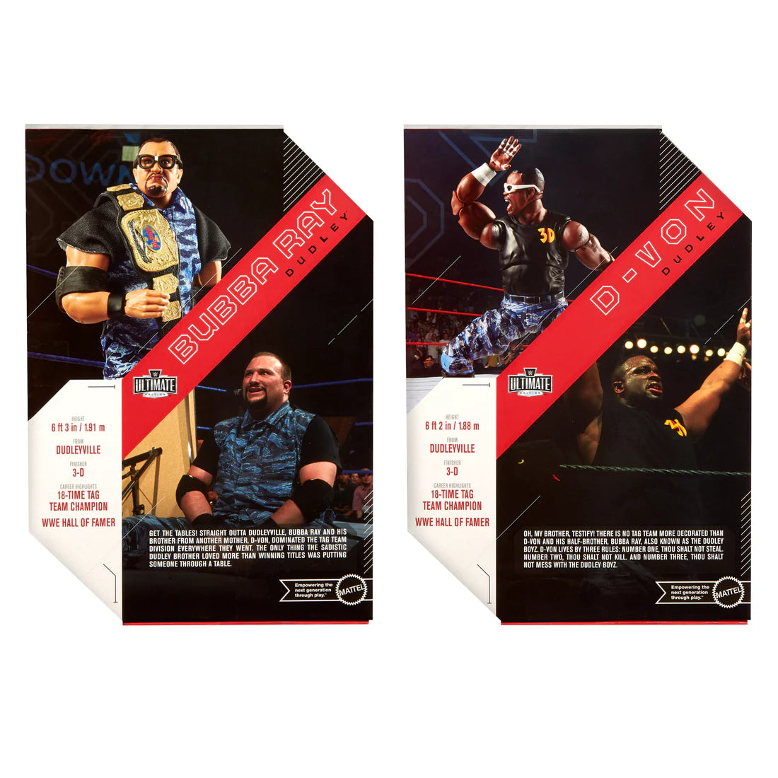 PREORDER Dudley Boyz (Blue Camo) - WWE Ultimate Edition 2 Pack Action Figures