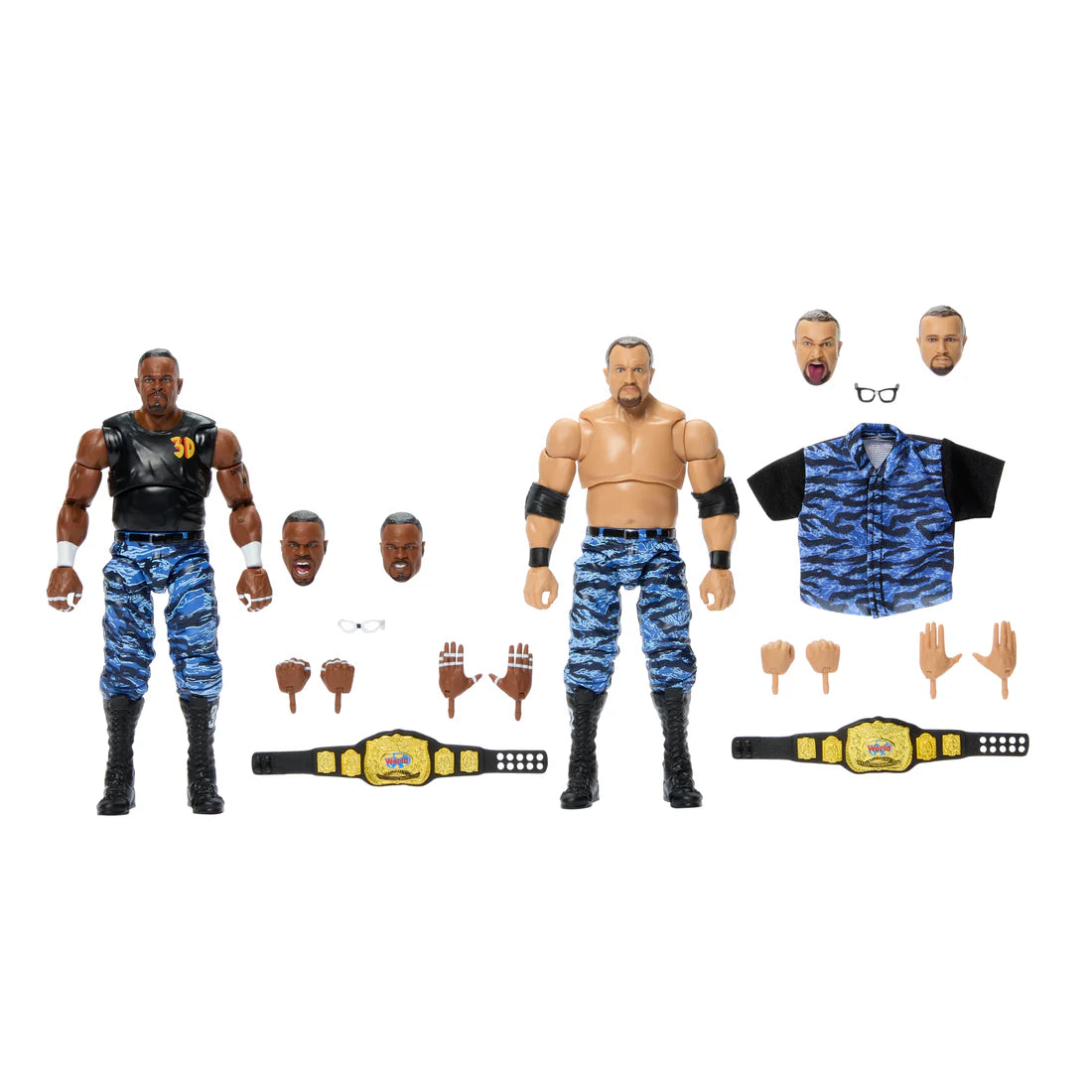 PREORDER Dudley Boyz (Blue Camo) - WWE Ultimate Edition 2 Pack Action Figures