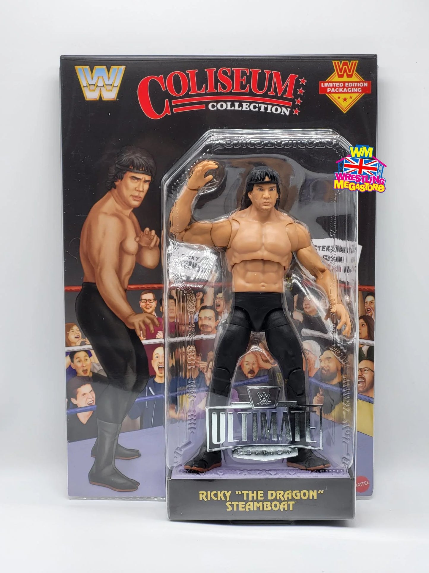 Ricky The Dragon Steamboat Black Card - WWE Coliseum Collection Ultimate Edition Action Figure