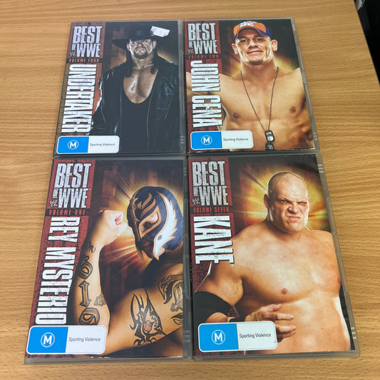 WWE 4x DVDs Best of John Cena, Rey Mysterio, Undertaker and Kane
