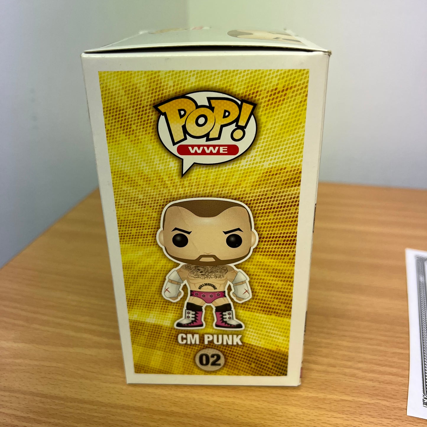 CM Punk (Pink) - WWE Signed Autographed COA Funko Pop 02 Hot Topic Rare Exclusive