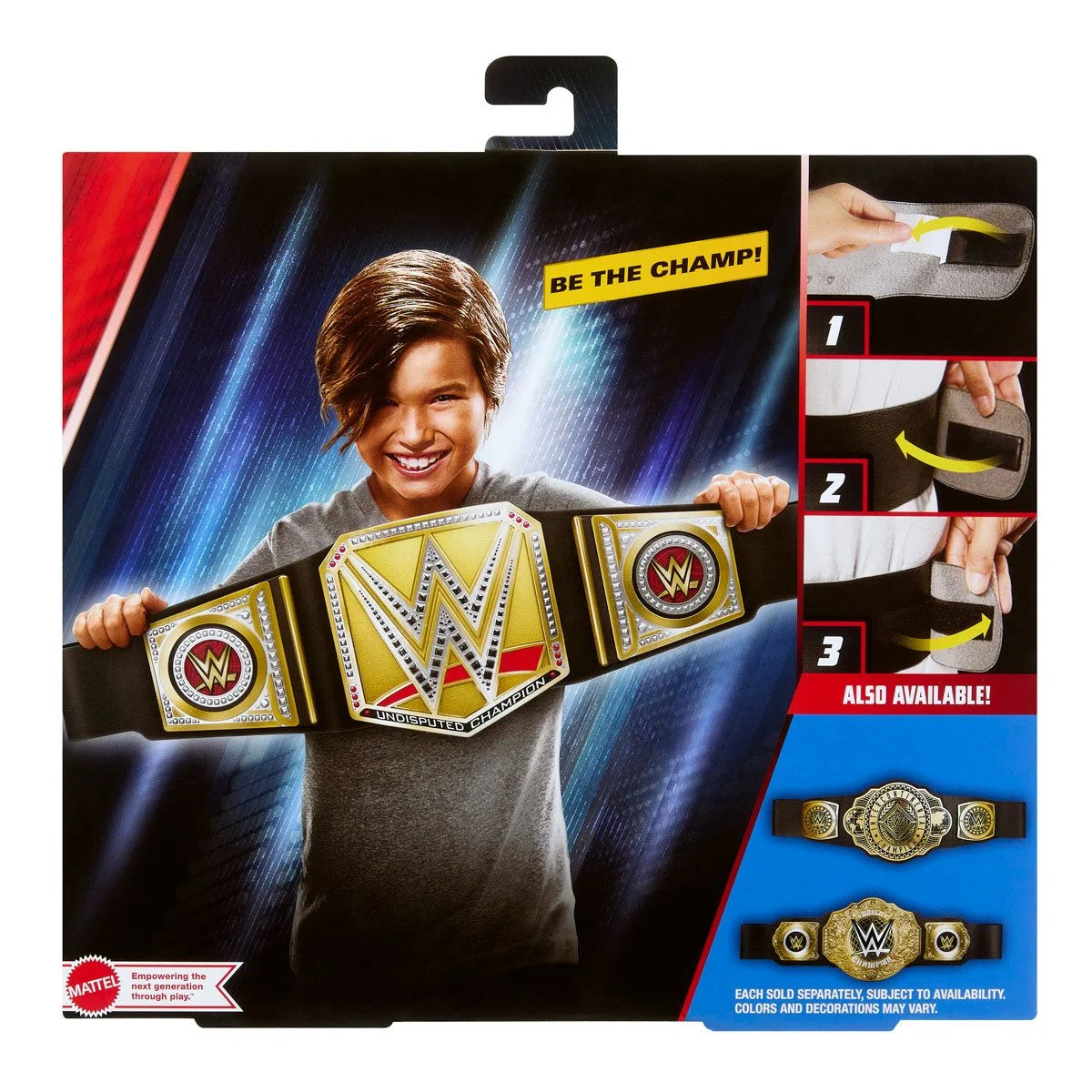 WWE Undisputed Universal Championship Kids Title Belt Roleplay Toy Adjustable