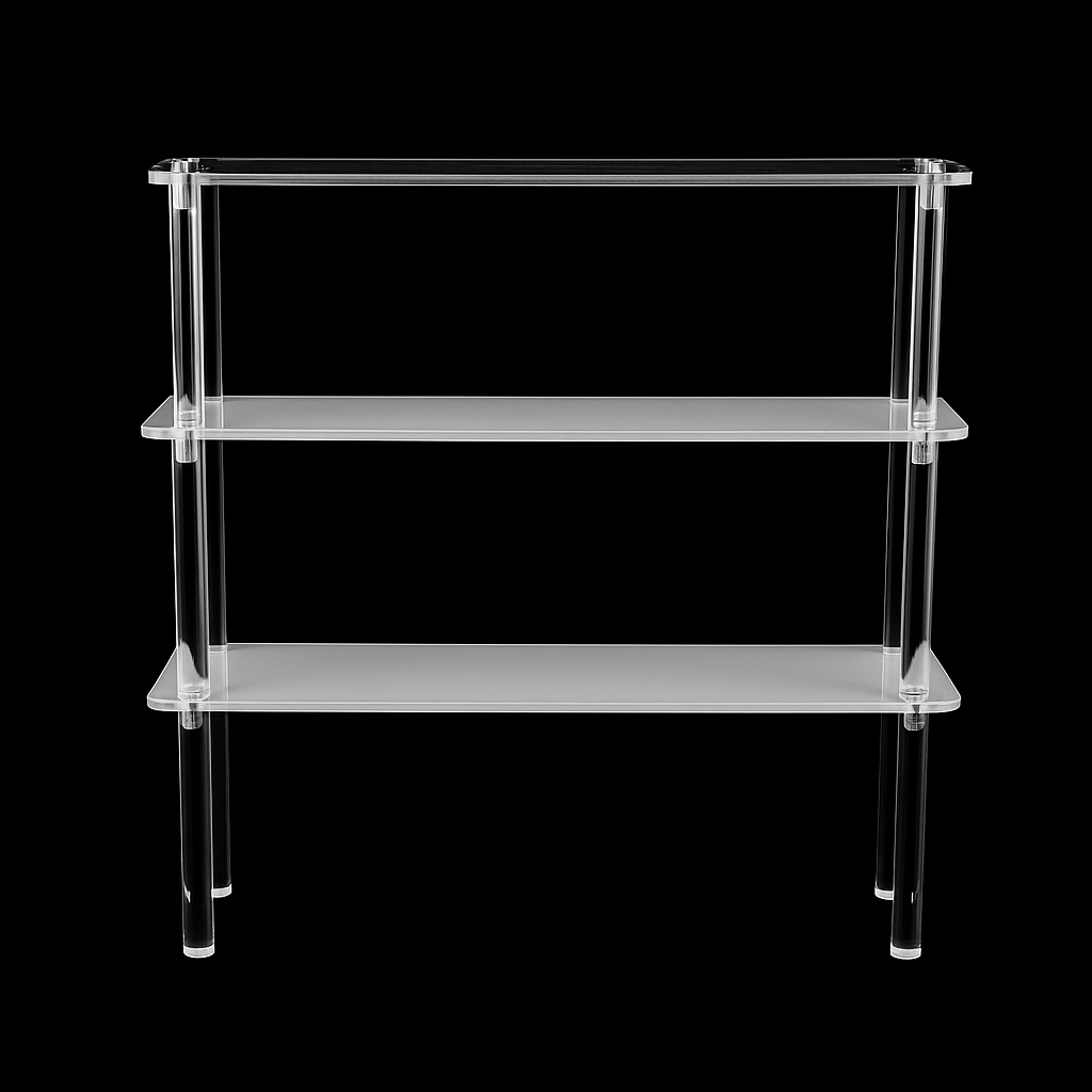 Tiered Display Riser 3-Level Stand Shelf for WWE Action Figures (6-Inch Collectibles, Funko Pops, Model Figures, Display Accessories)
