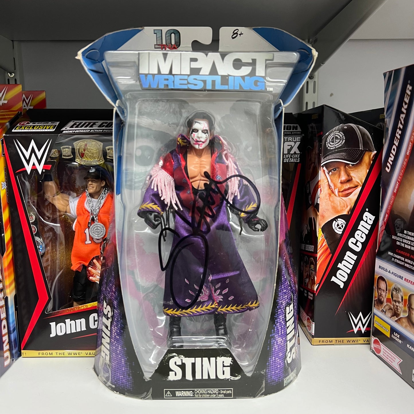 TNA WWE Autographed Joker Sting Signed Action Figure