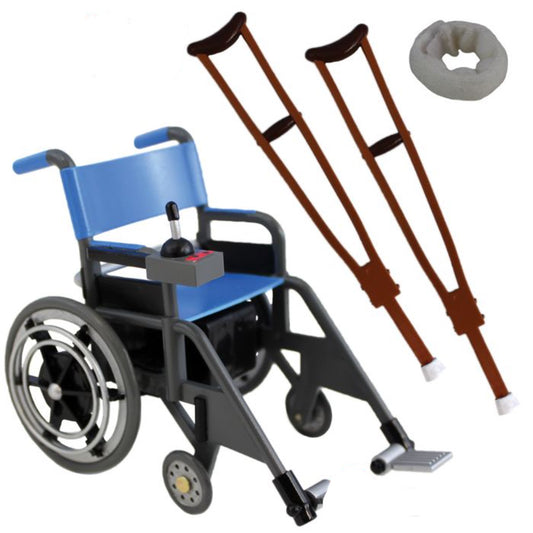 Wheelchair Playset for WWE Wrestling Action Figures Accessories Set