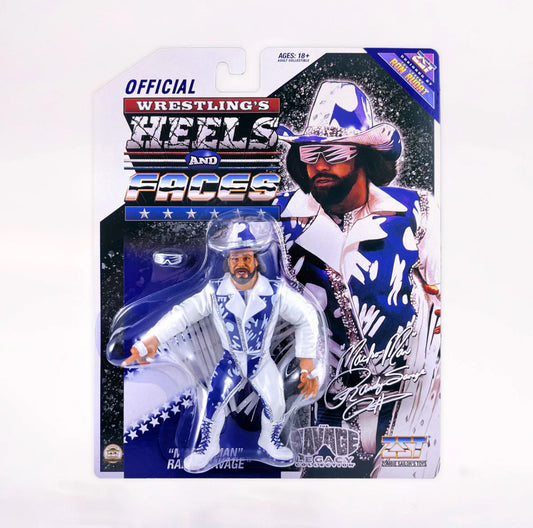 Macho Man Randy Savage - Heels and Faces - Scale Retro Action Figure WWE