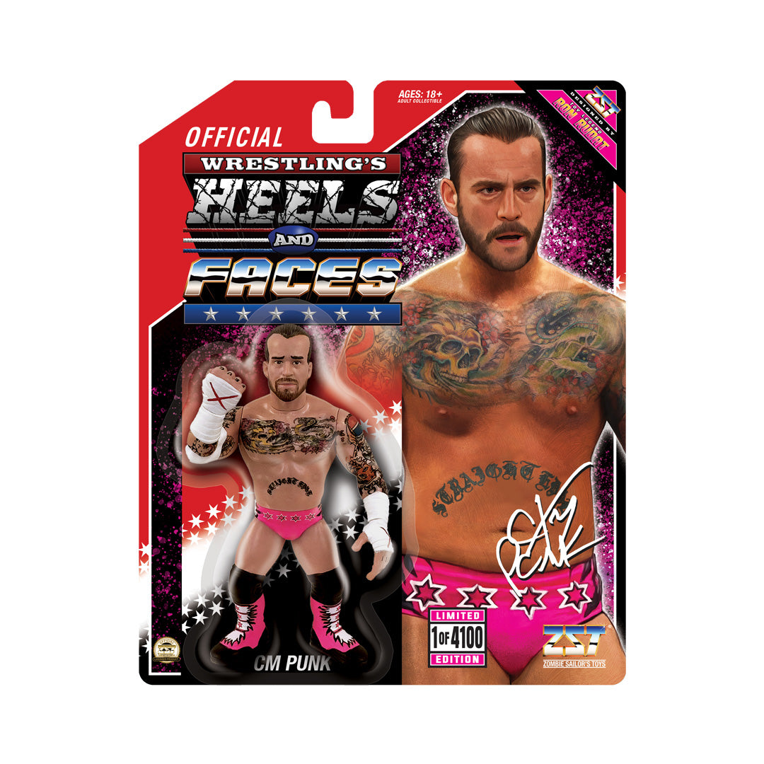 PREORDER Pink CM Punk Heels and Faces Action Figure 1 of 4100 - WWE