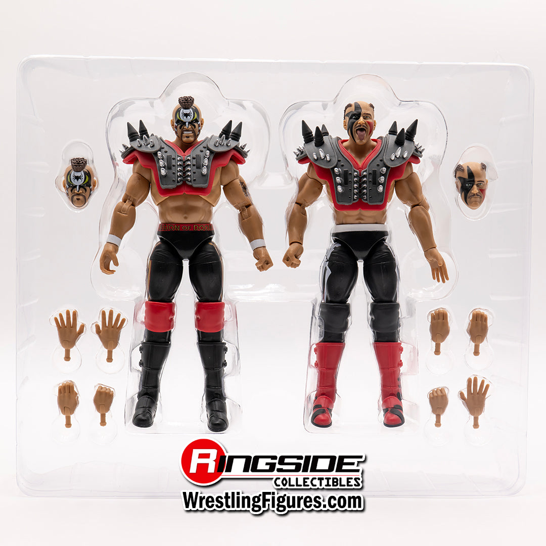 WWE Unsanctioned Classic Superstars - Grey Road Warriors Animal and Hawk Figures
