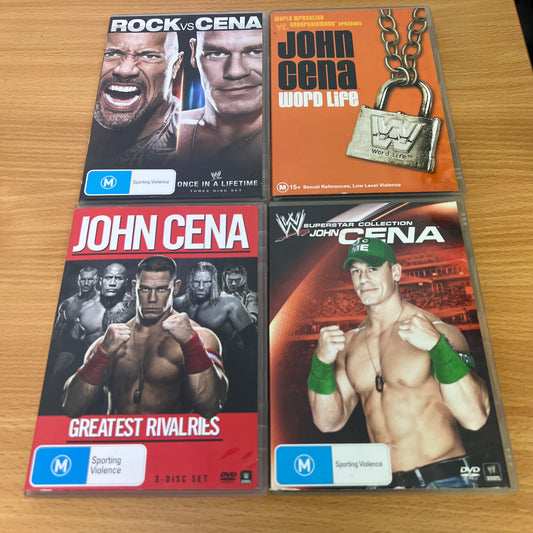 WWE 4 x DVD John Cena Bundle Lot