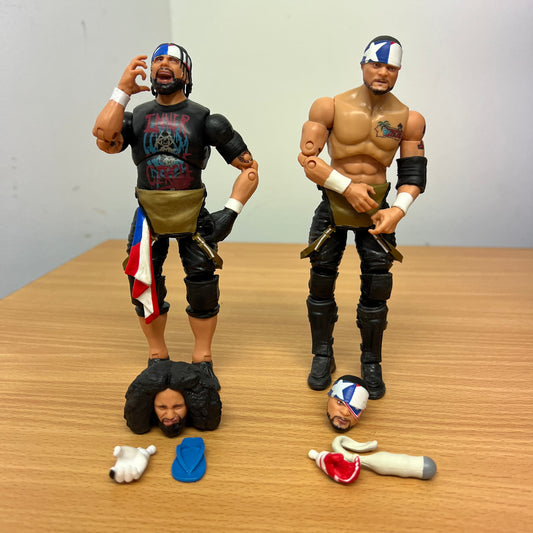 Santana and Ortiz - AEW Unrivaled 4 Loose Action Figure Jazwares WWE