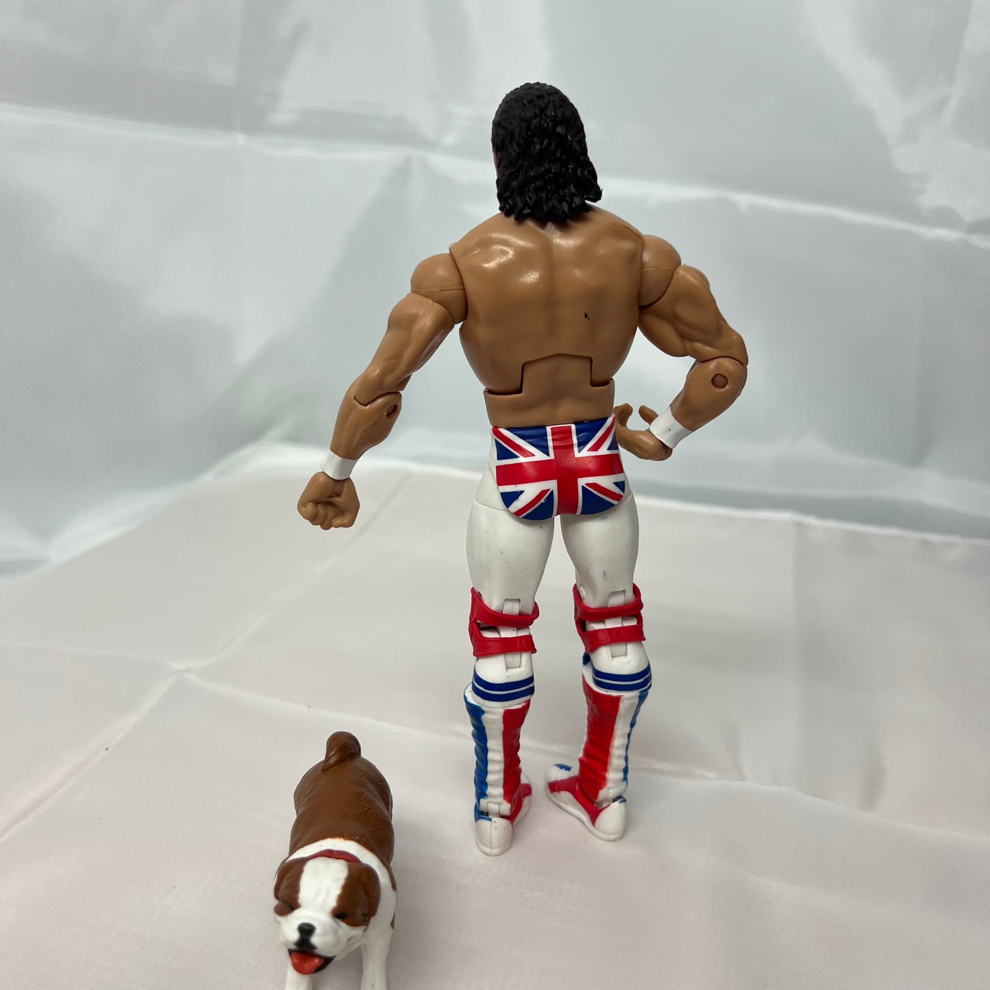 British Bulldog with dog - WWE Elite Loose Action Figure Mattel WWE