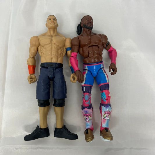 Bundle of 2 Cena Kingston Action Figures - WWE Loose Action Figure Mattel WWE