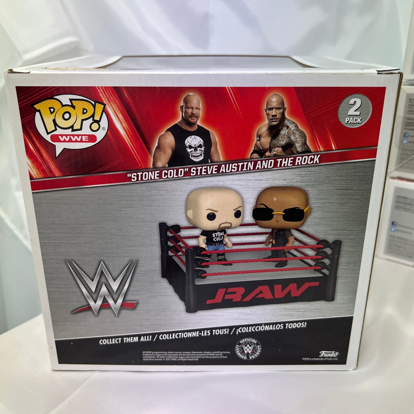 Stone Cold Steve Austin and Rock WWE Pop Vinyl 2 Pack Collectable Action Figures