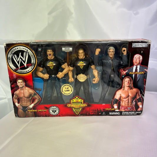 Evolution RARE - WWE 3 Pack Ringside Exclusive Jakks Action Figures