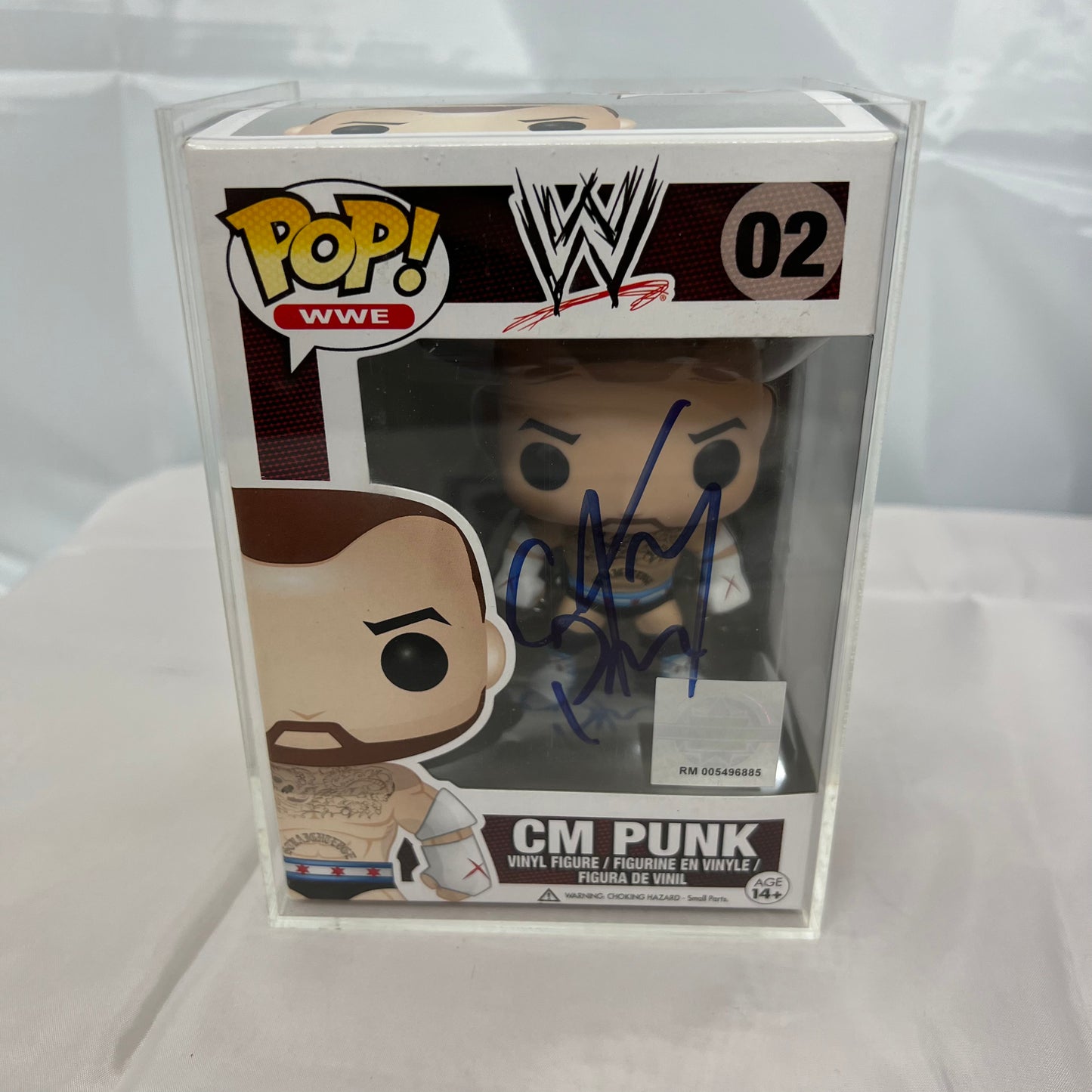 CM Punk - WWE Signed Autographed COA Funko Pop 02 Rare Exclusive