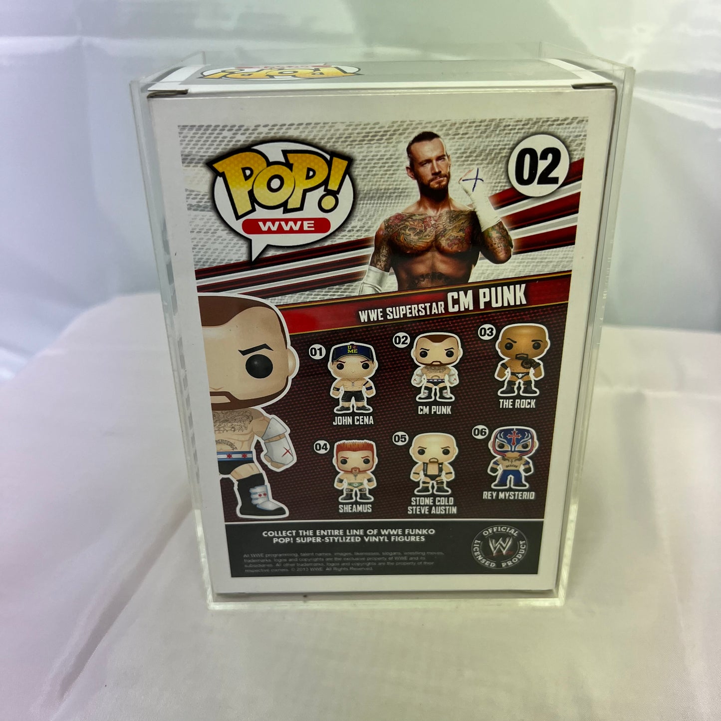 CM Punk - WWE Signed Autographed COA Funko Pop 02 Rare Exclusive
