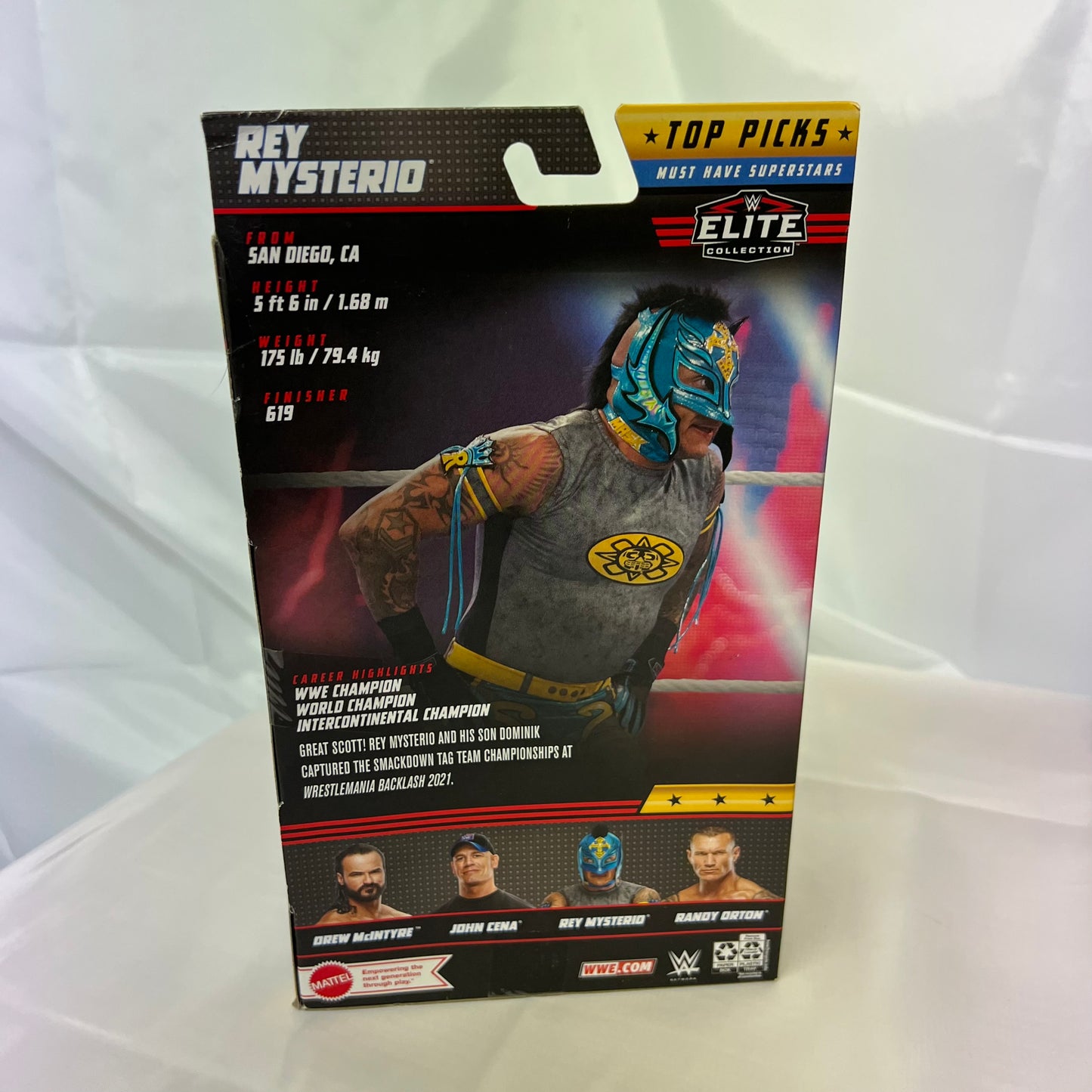 Rey Mysterio - WWE Elite Top Picks 2022 Blue Grey Action Figure