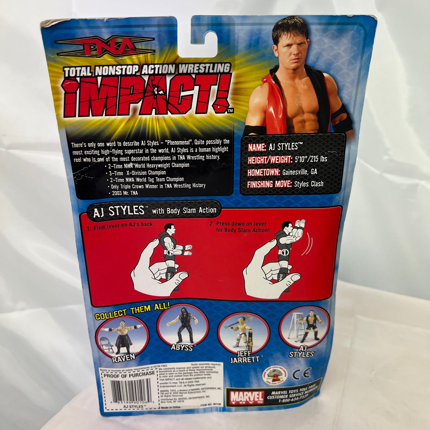 AJ Styles TNA Impact Series Action Figure WWE