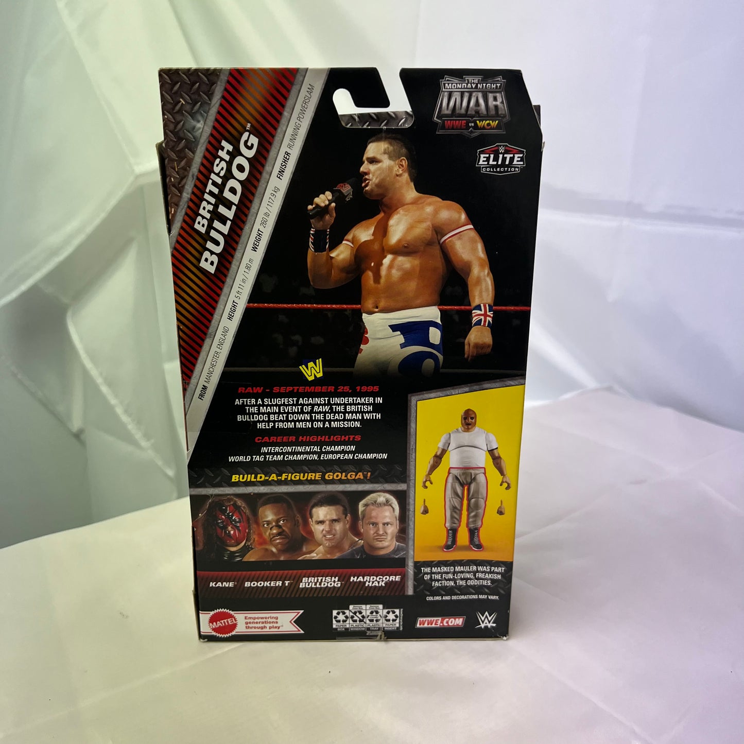 British Bulldog - WWE Elite Monday Night Wars Action Figure Opened NO BAF