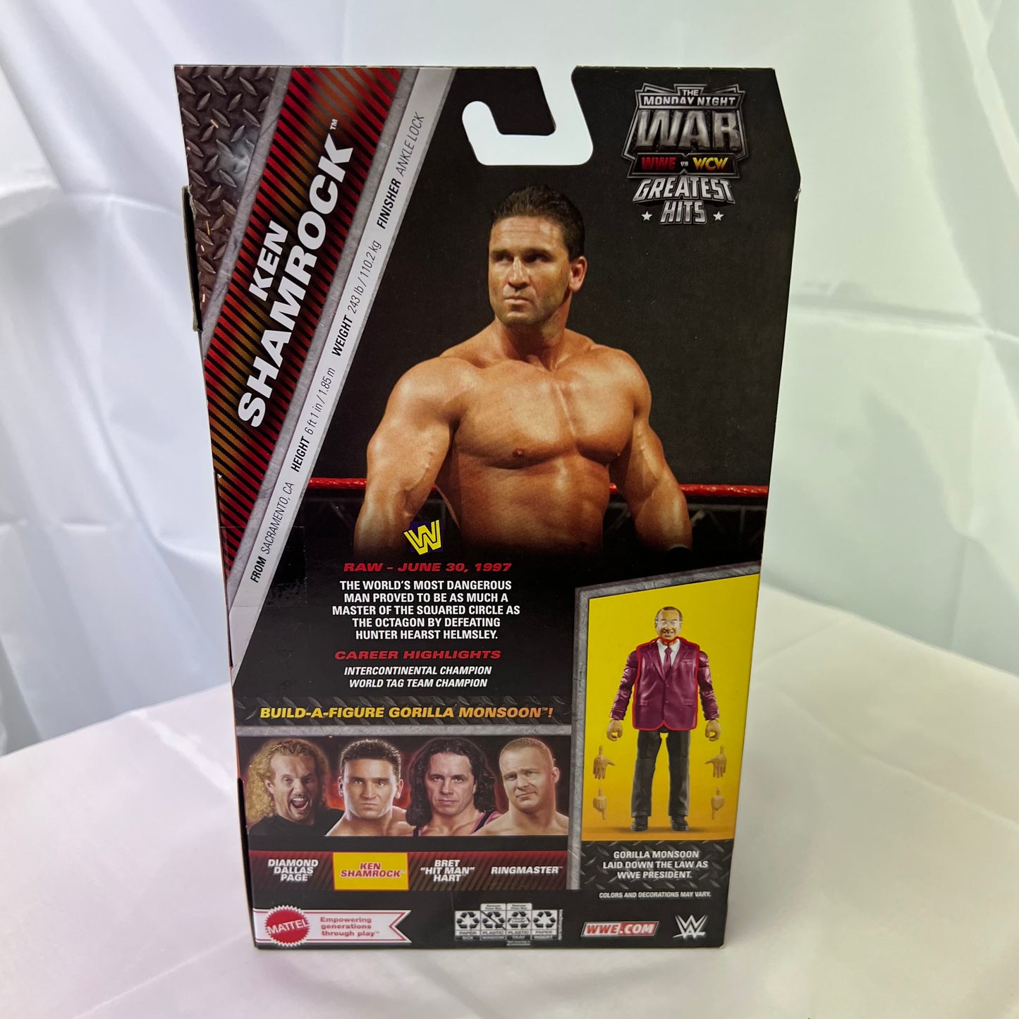 Ken Shamrock - WWE Elite Monday Night Wars S2 Action Figure Opened NO BAF