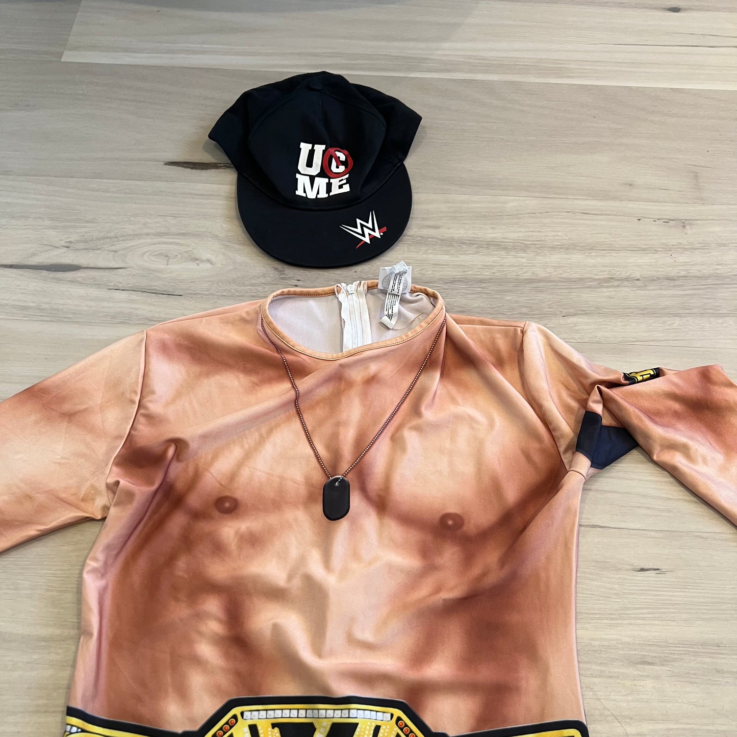 John Cena Costume Full Body Suit and Hat Child Roleplay