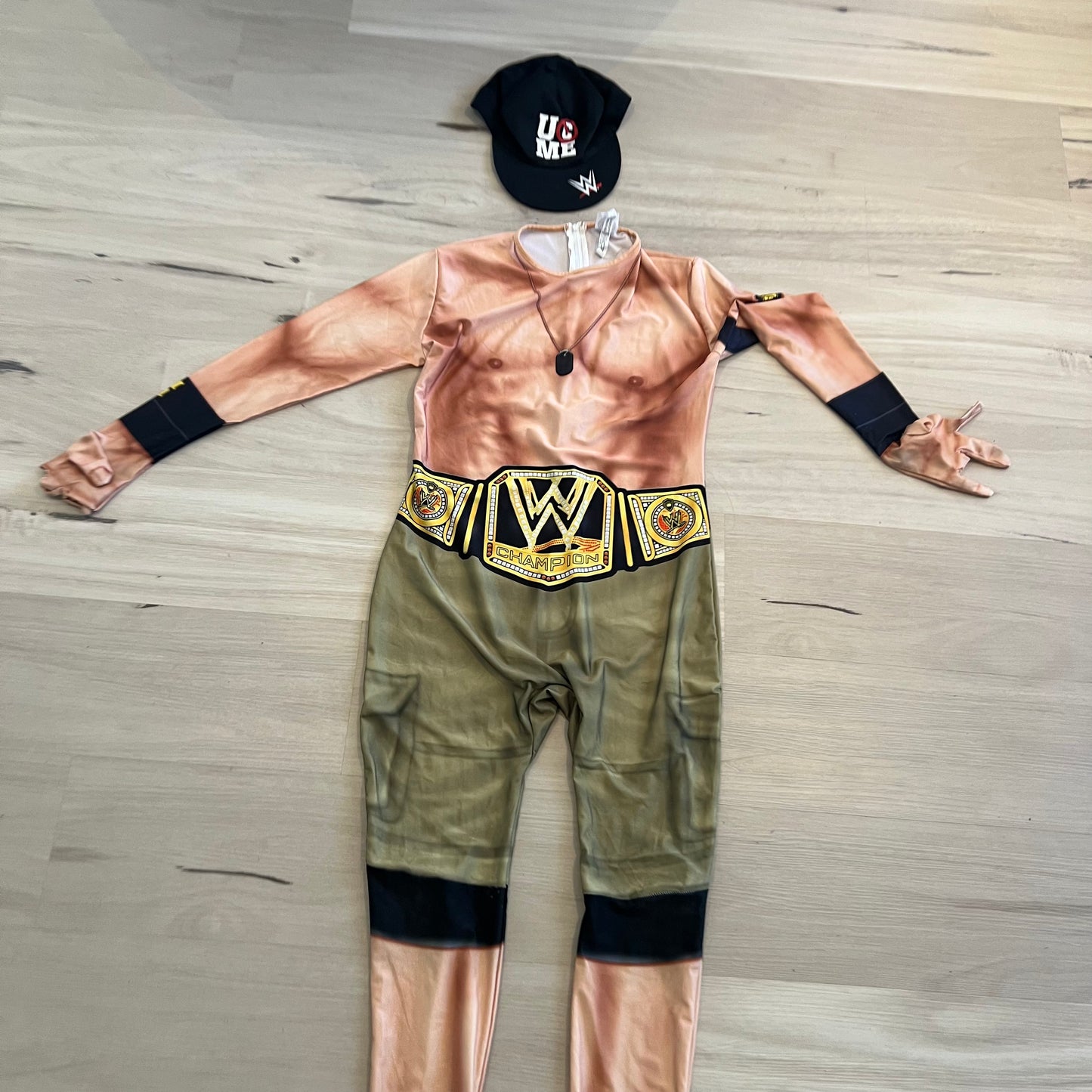 John Cena Costume Full Body Suit and Hat Child Roleplay