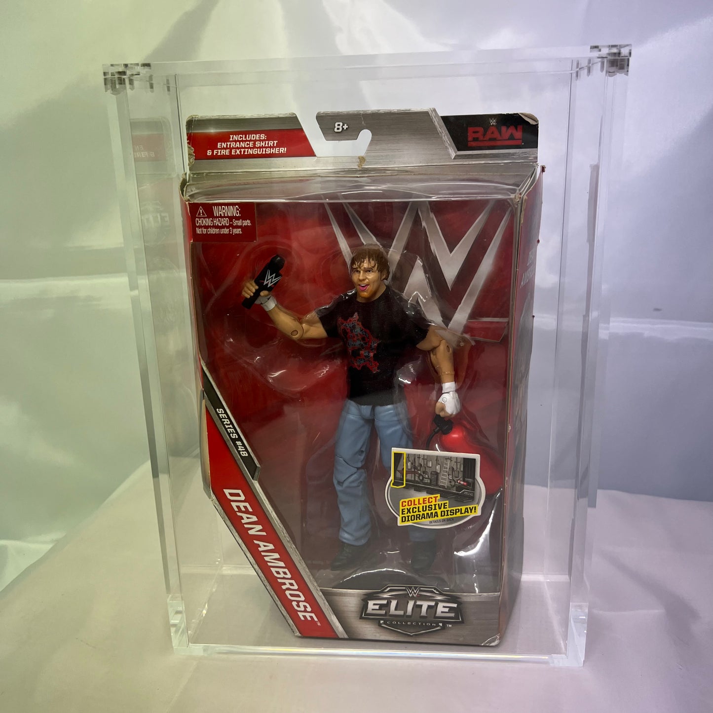 Acrylic Plastic WWE AEW Action Figures Defender Protector Magnetic Case