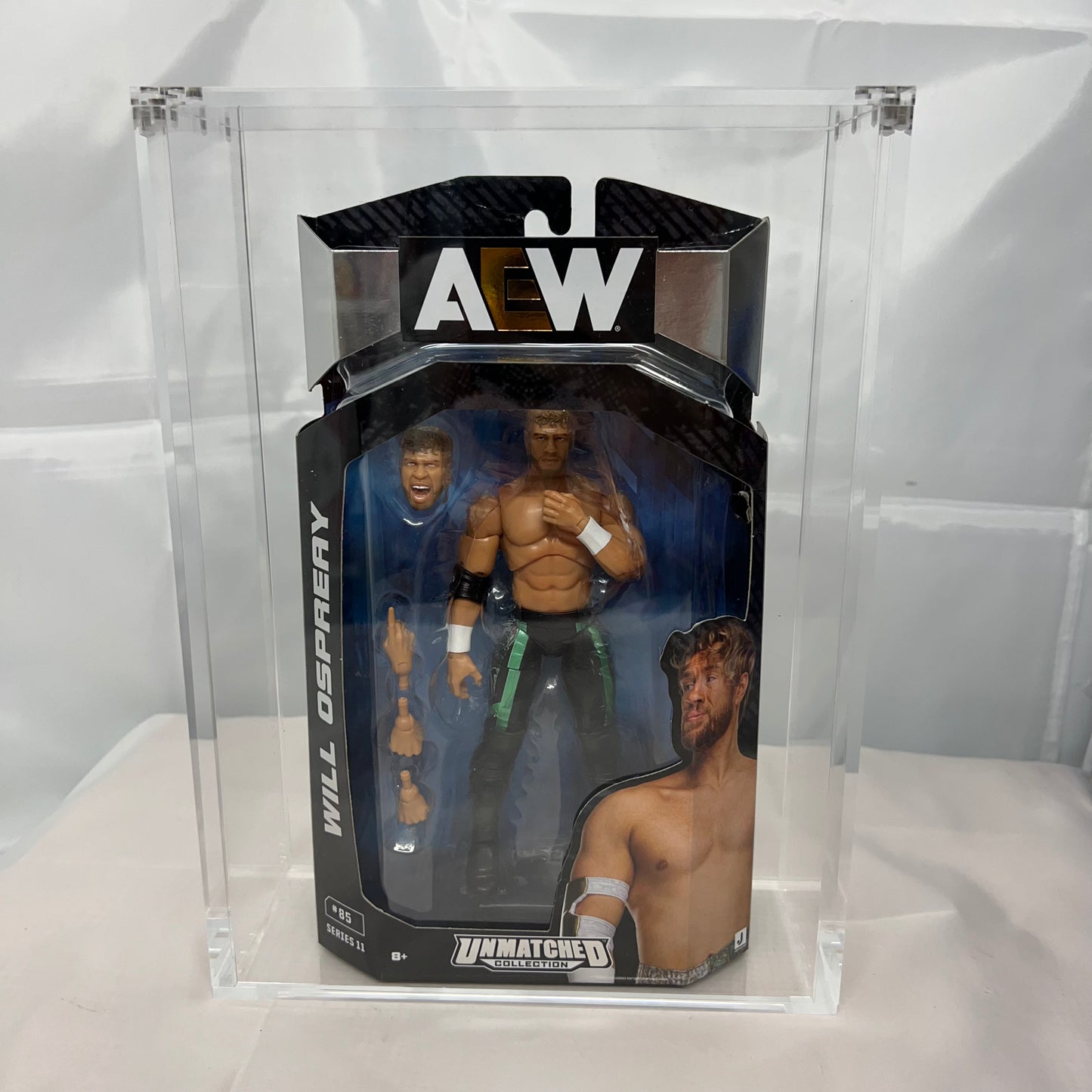 Acrylic Plastic WWE AEW Action Figures Defender Protector Magnetic Case