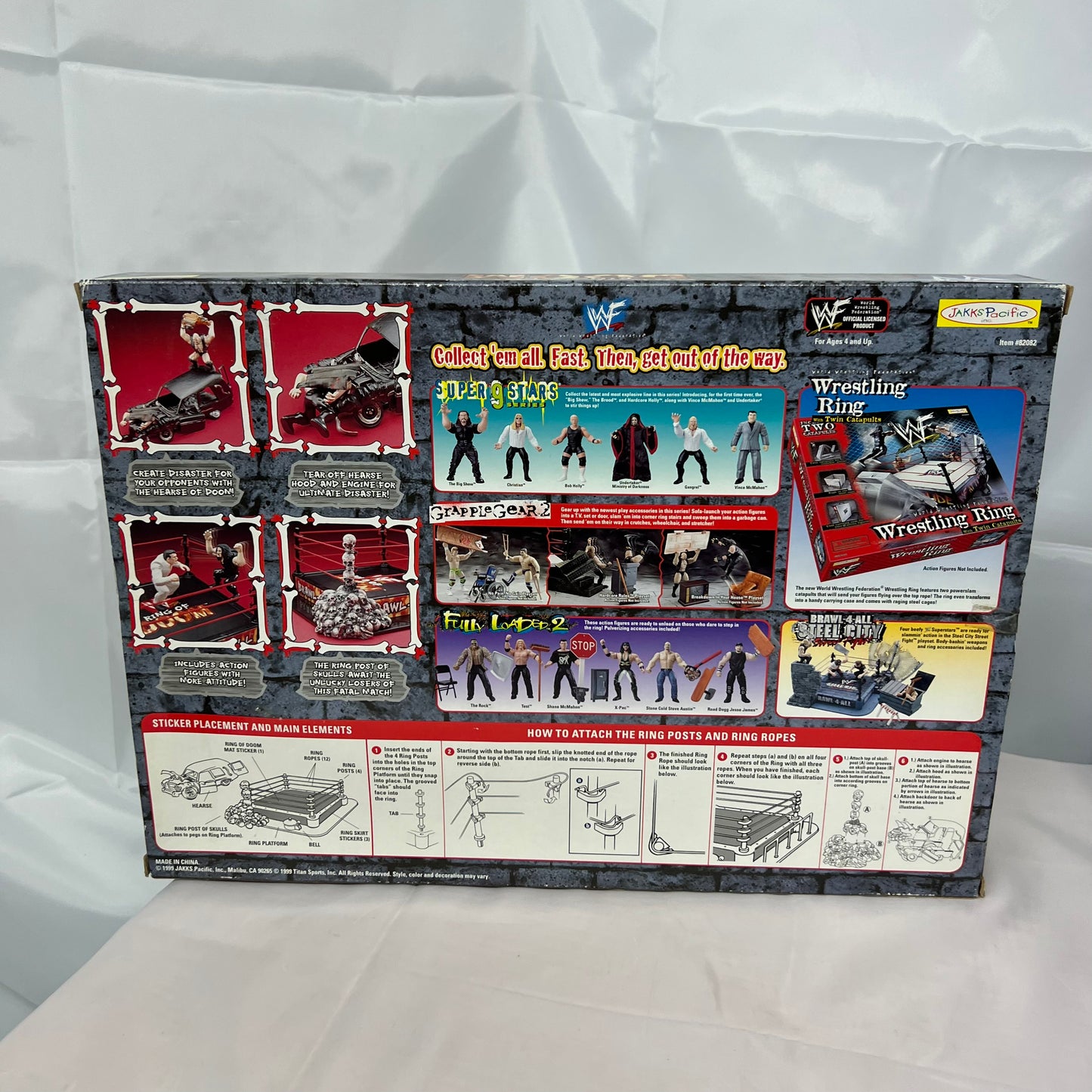 WWE Brawl 4 All Ring of Doom Jakks Action Figure Playset 4 Pack