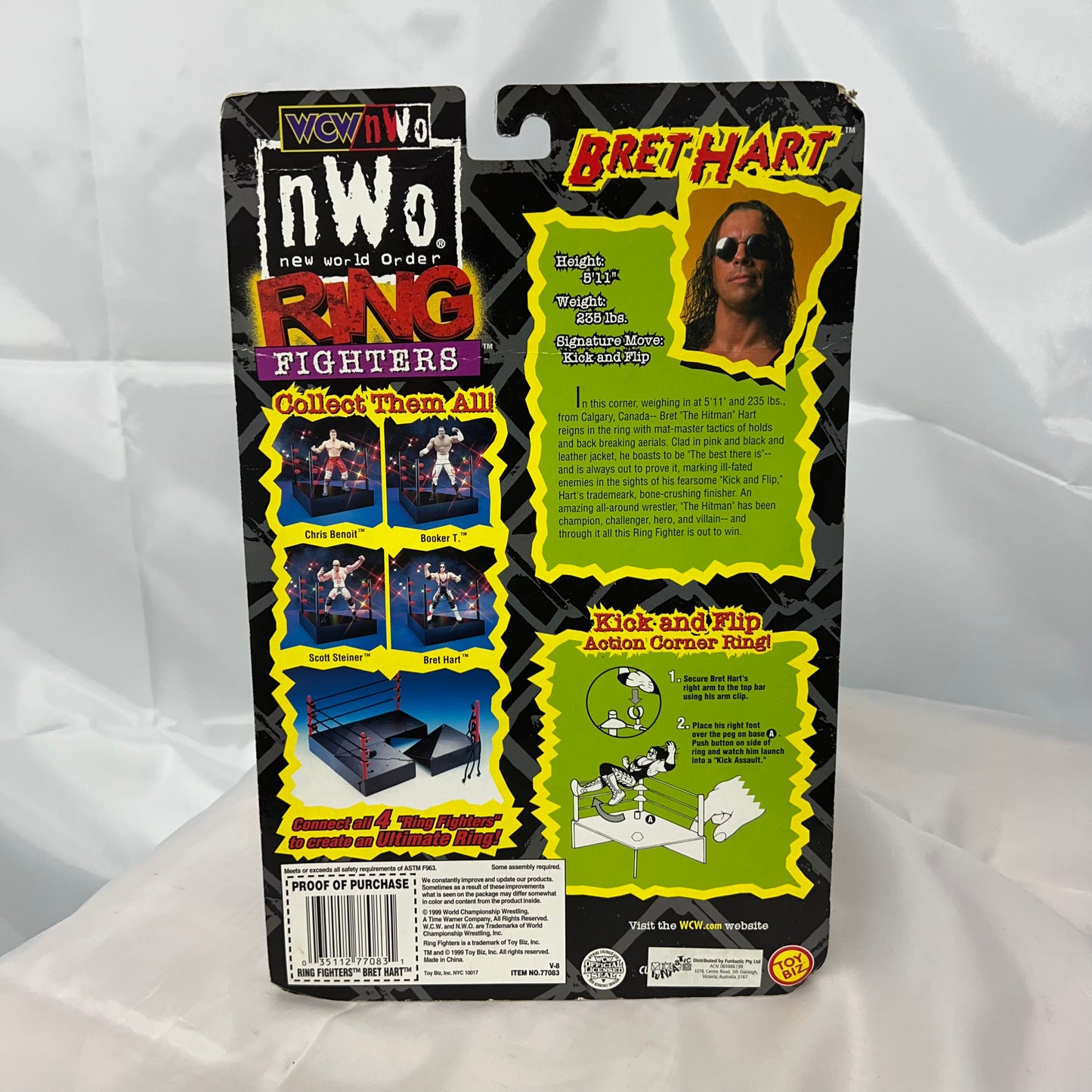 Bret Hart - WCW WWE Ring Fighters Action Figure