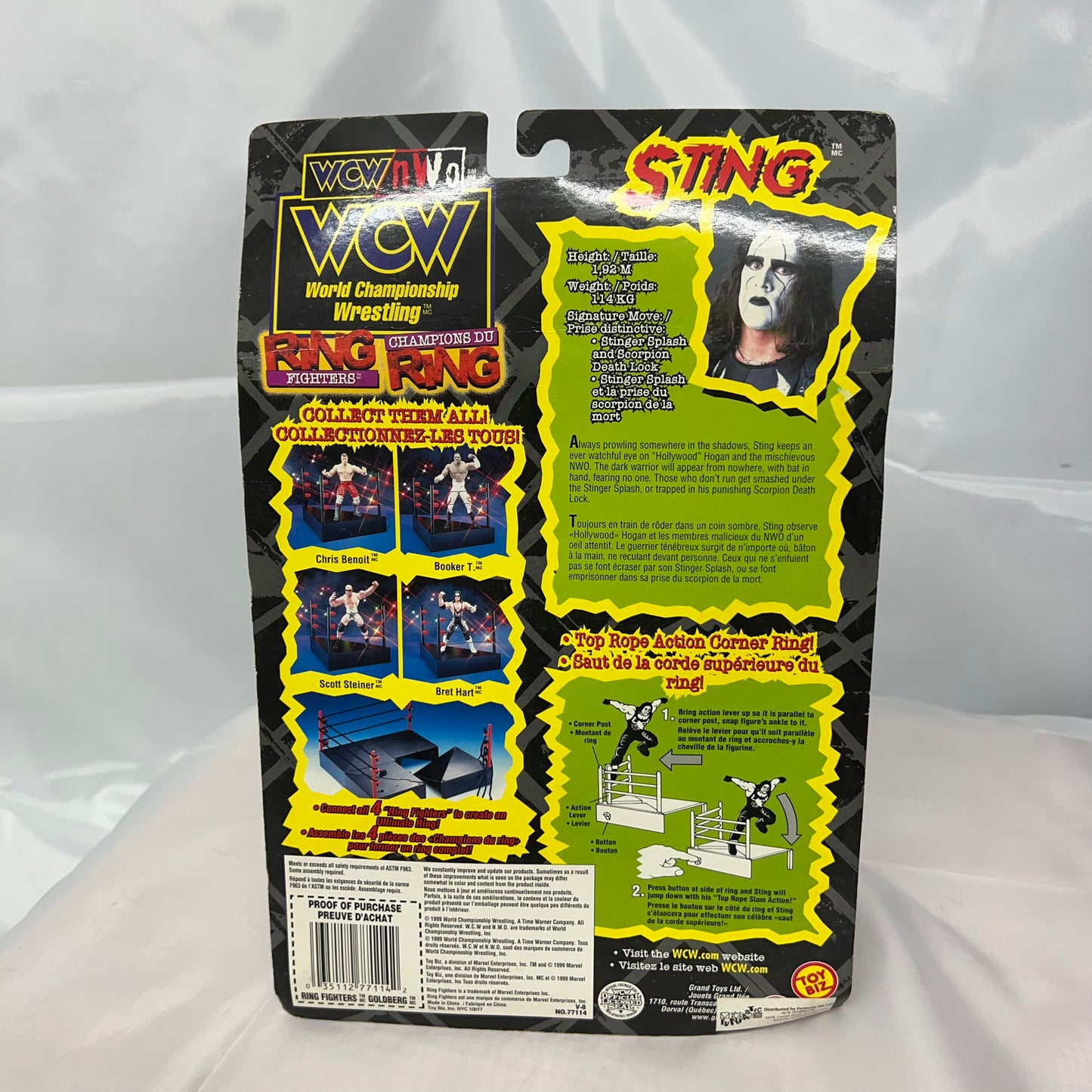 Sting - WCW WWE Ring Fighters Action Figure
