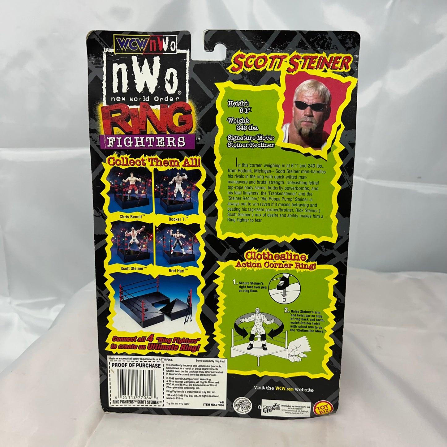 Scott Steiner (White) - WCW WWE Ring Fighters Action Figure