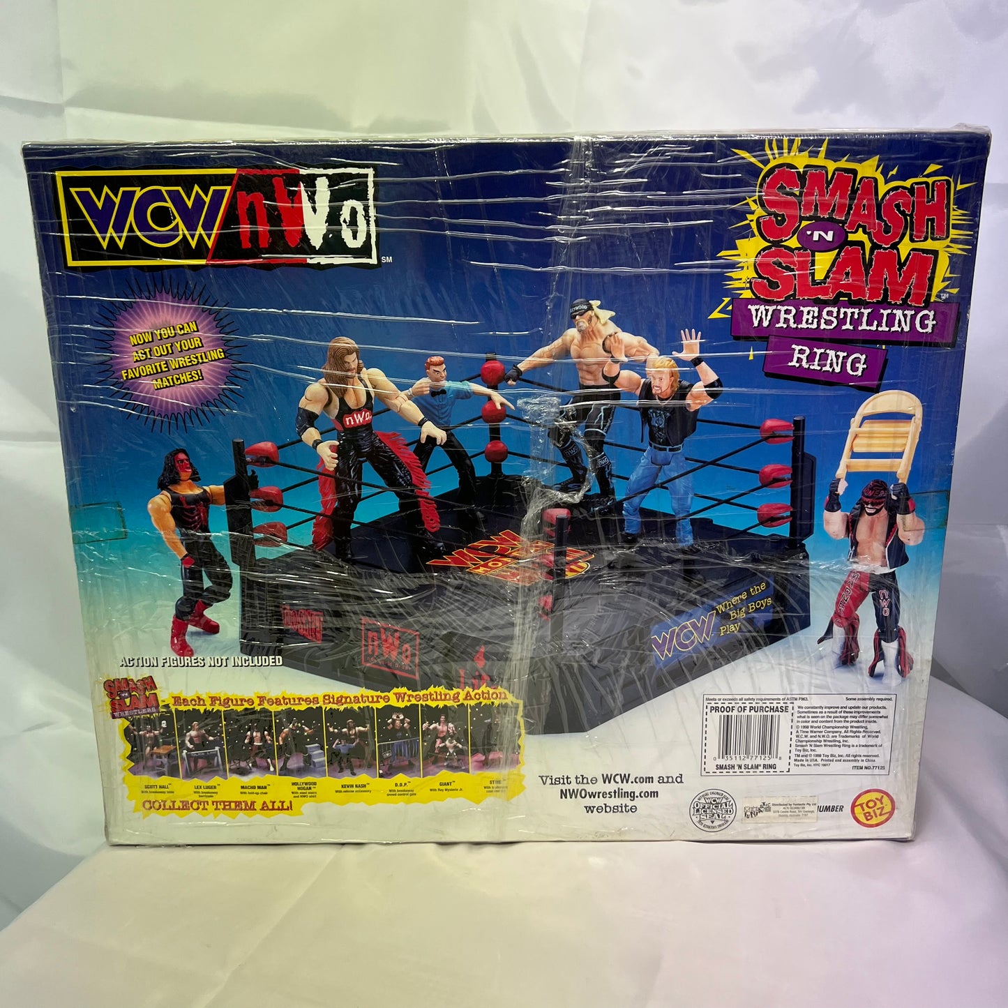 WCW WWE Smash n Slam Ring PlaySet Sealed