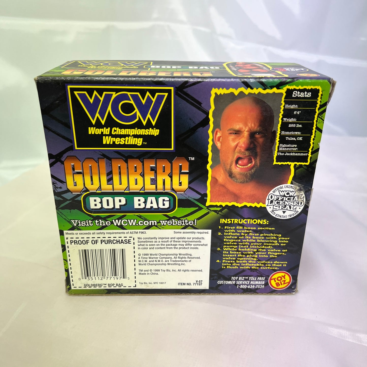 Goldberg - WCW Bop Bag Sealed WWE