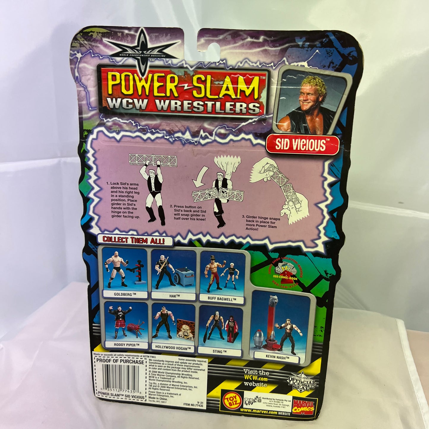 Sid Vicious - WCW Powerslam Action Figure WWE