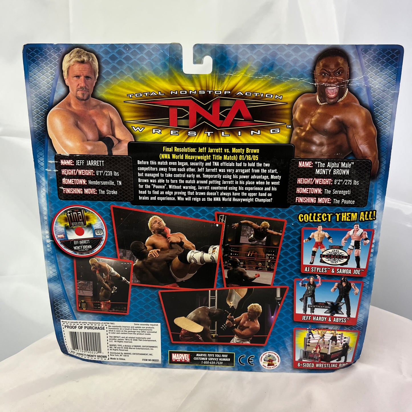 Jeff Jarrett and Monty Brown - TNA Final Resolution 2 Pack Action Figures WWE Marvel