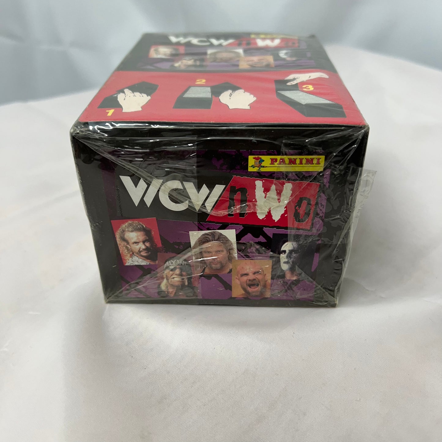 1999 Panini WCW/nWo Wrestling Stickers Factory Sealed (100 packs) – Hulk Hogan WWE 2