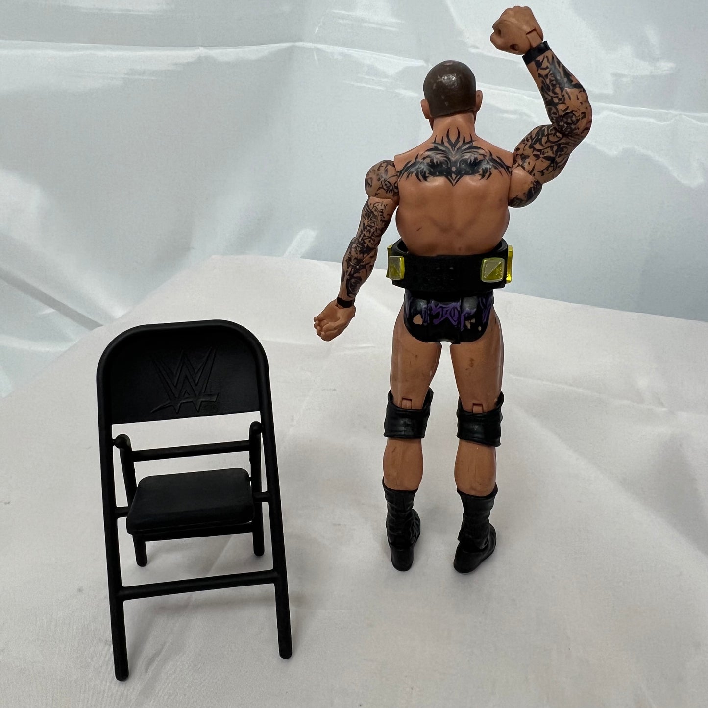 Randy Orton - with WWE Spinner Belt and Chair Accessory Action Figure Mattel