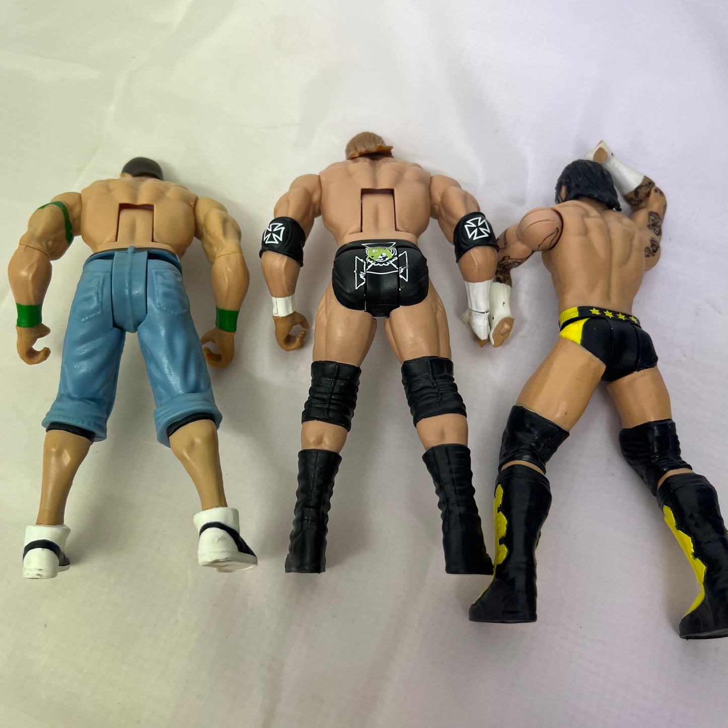 Cena, Triple h, Punk - WWE 3 Pack Broken Action Figures Mattel