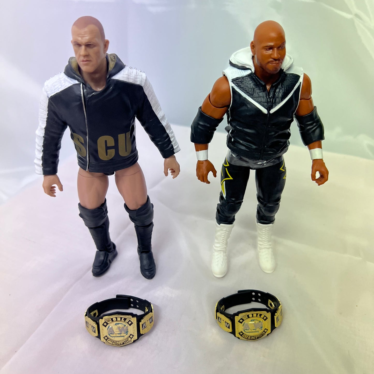 SCU Scorpio Sky and Frankie Kazarian - AEW Unrivaled 5 Loose Action Figure Jazwares WWE