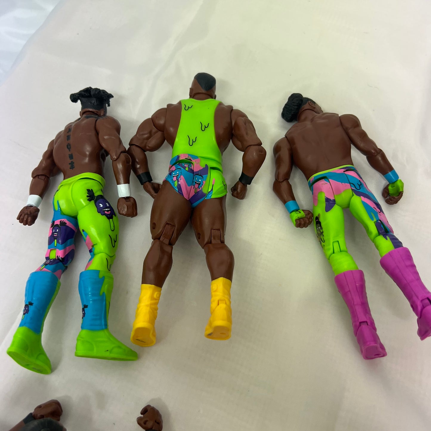 New Day (Green) - WWE 3 Pack Action Figure Mattel