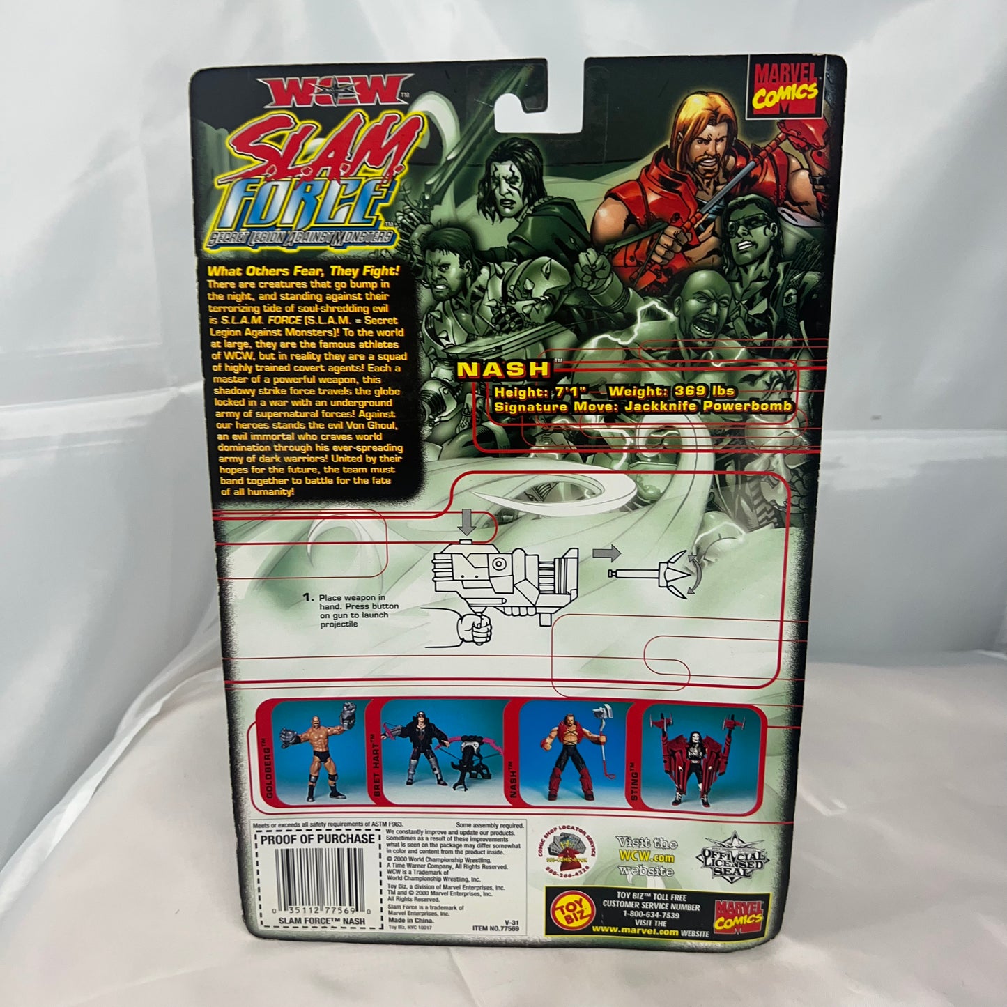 Kevin Nash - WCW Slam Force Action Figure WWE