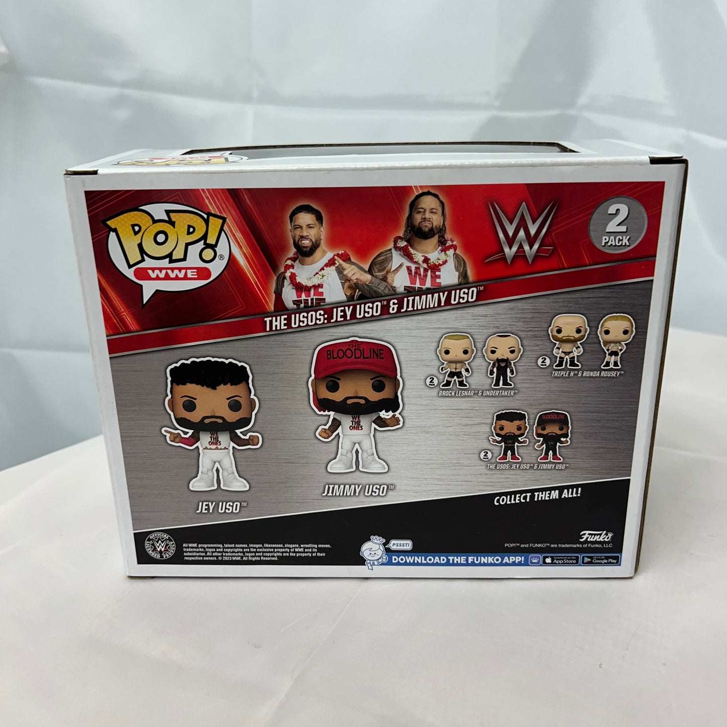 The Usos (White) - WWE Pop Vinyl Collectable Figures Wrestlemania 39