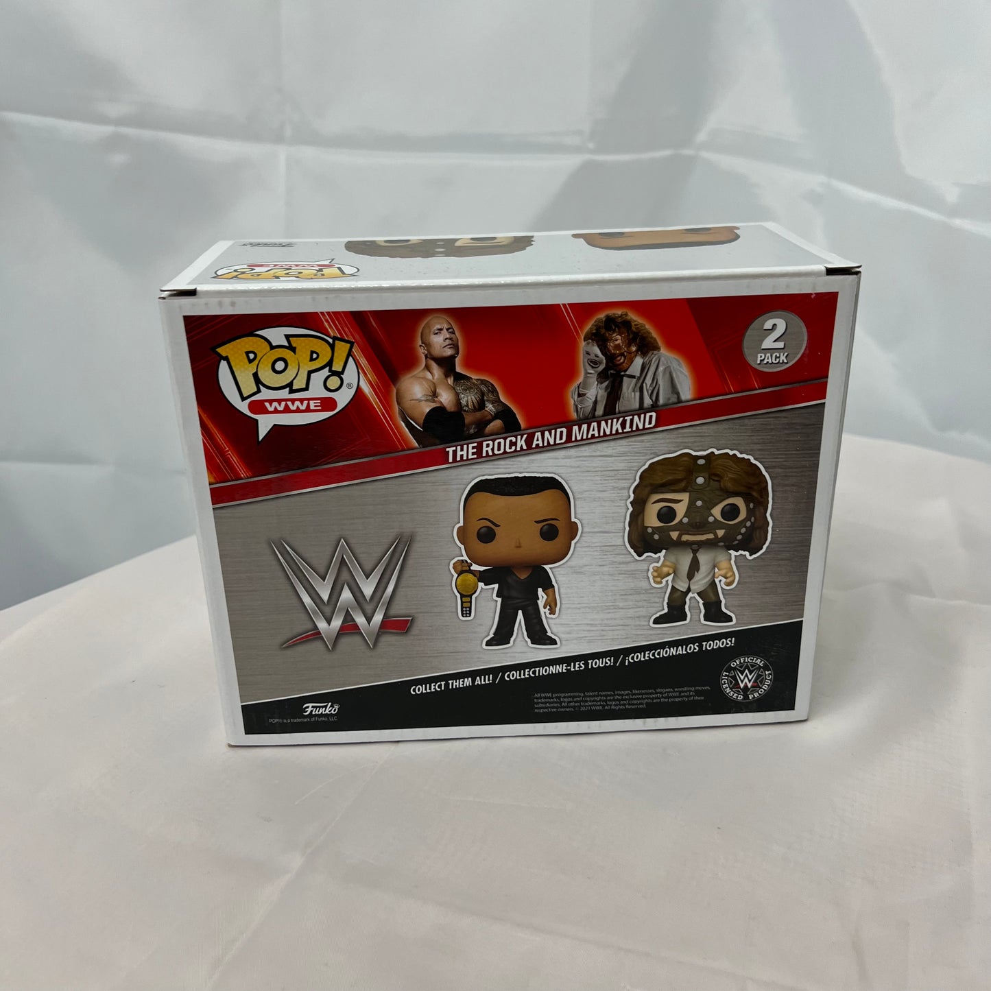 The Rock and Mankind - WWE Pop Vinyl Collectable Figures