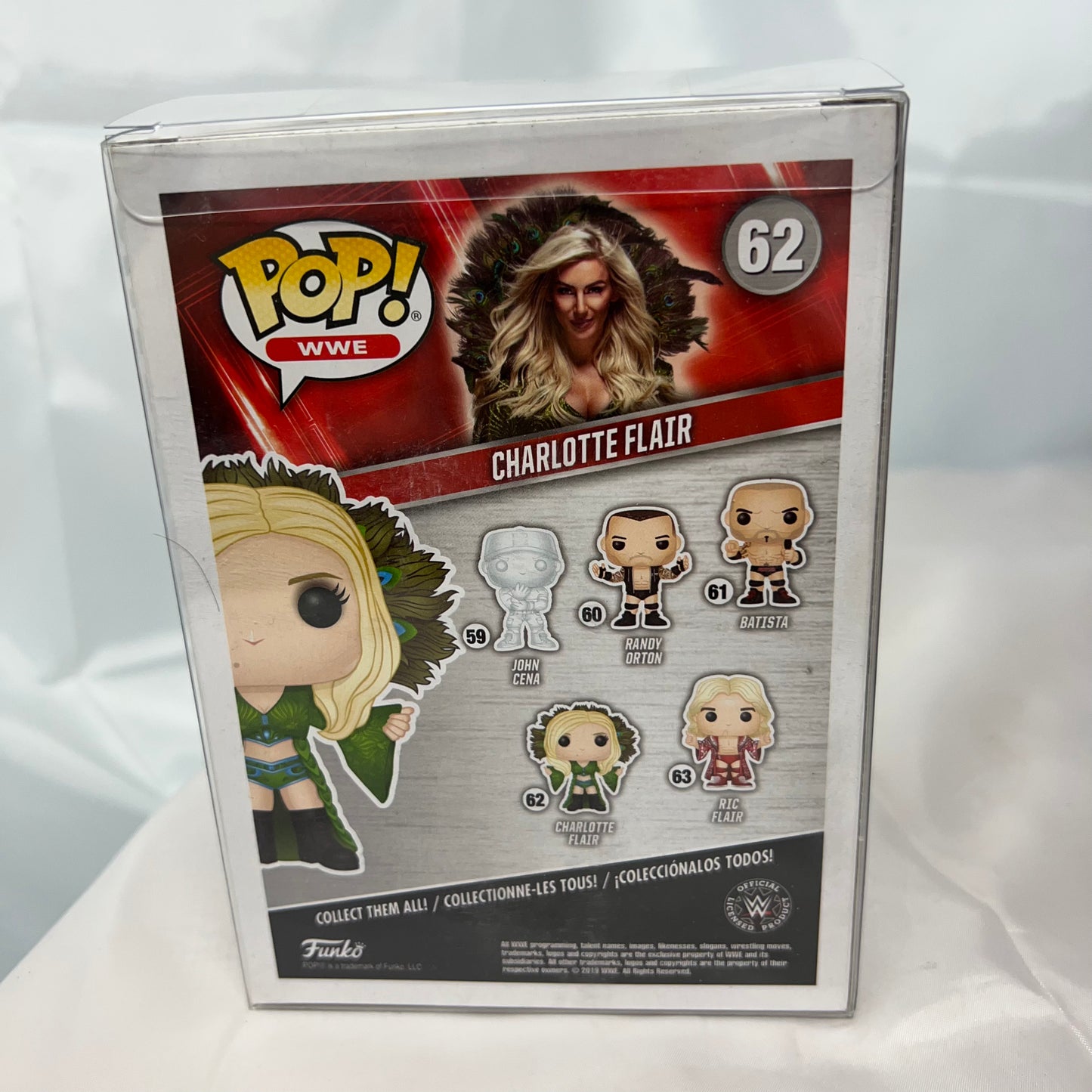 Charlotte Flair - WWE Pop Vinyl 62 Collectable Figure with Protector