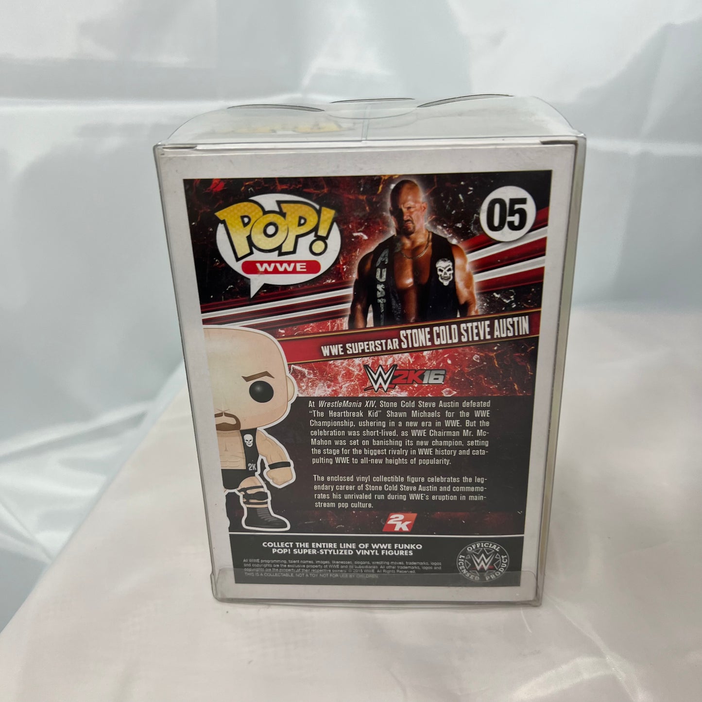 Stone Cold Steve Austin - WWE Pop Vinyl 05 Collectable Figure with Protector